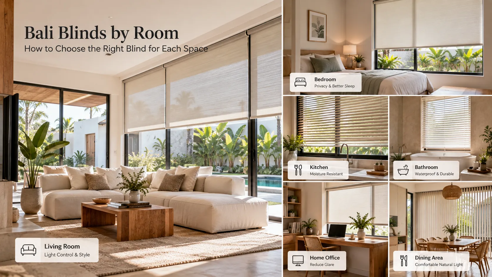 Bali Blinds by Room: How to Choose the Right Blind for Each Space