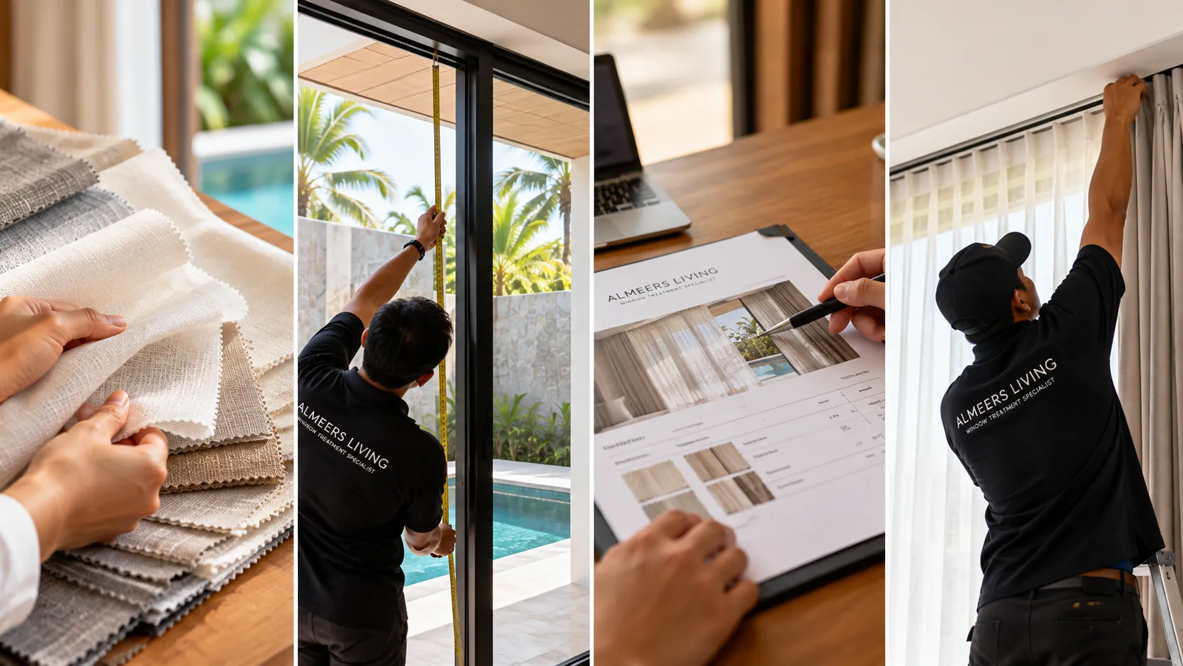 Buying Curtains in Bali: From Fabric Samples to Site Survey and Installation