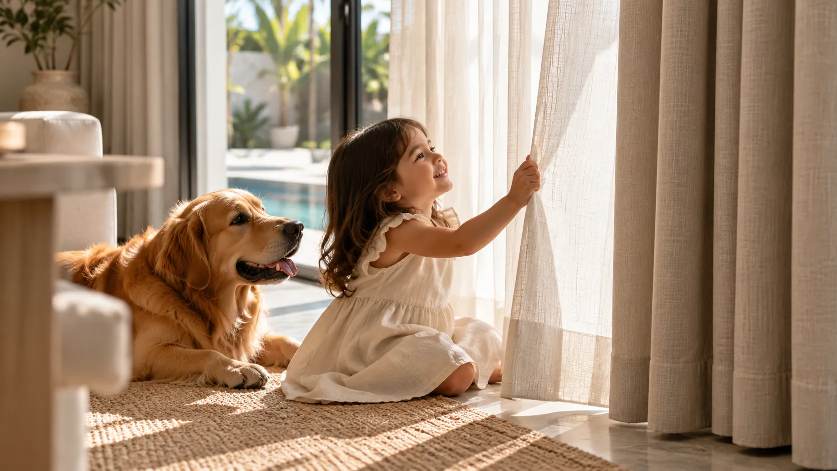 Child- and Pet-Safe Curtains: Cordless Controls, Hardware and Room Planning