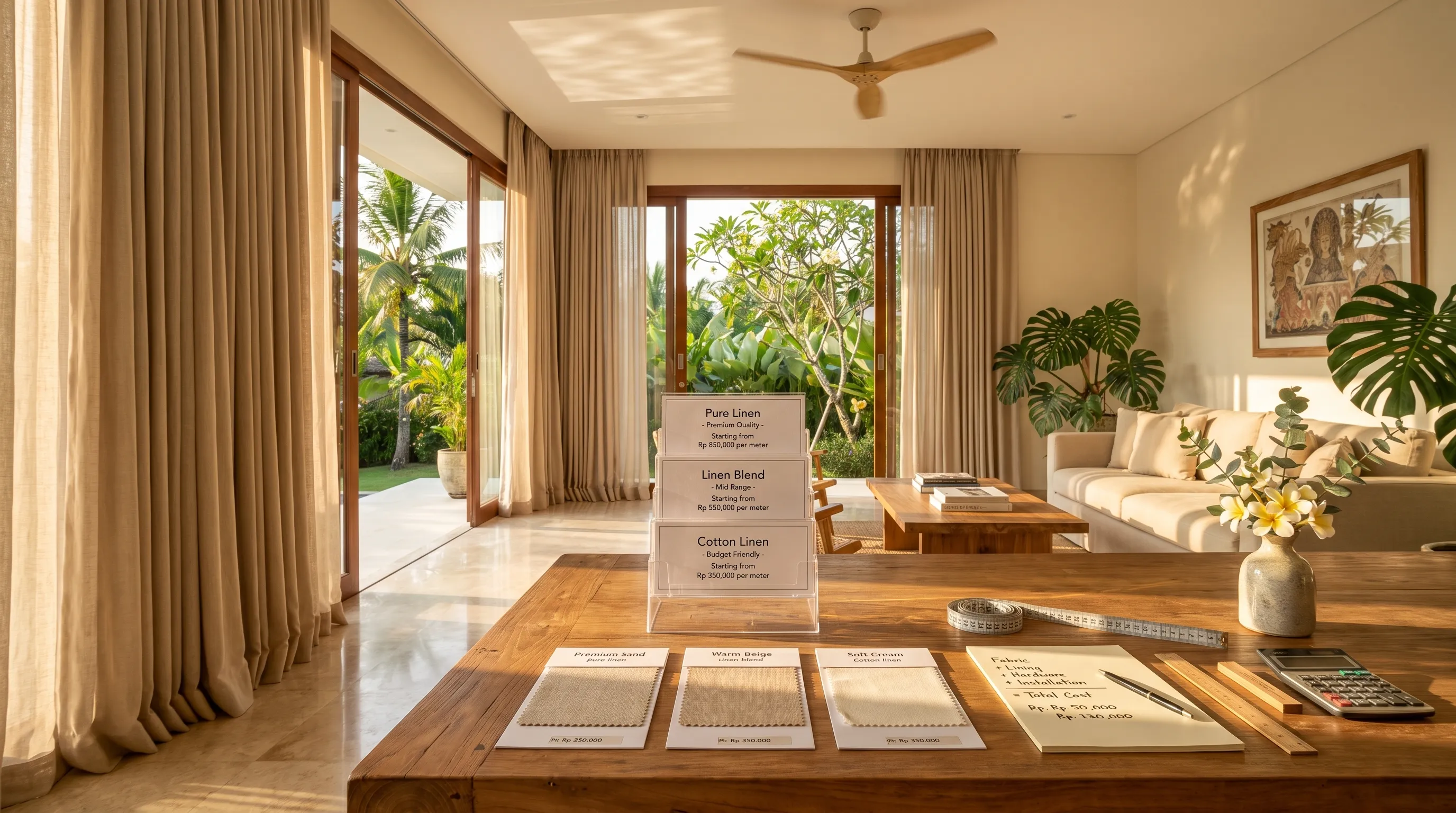 How Much Do Linen Curtains Cost in Bali?