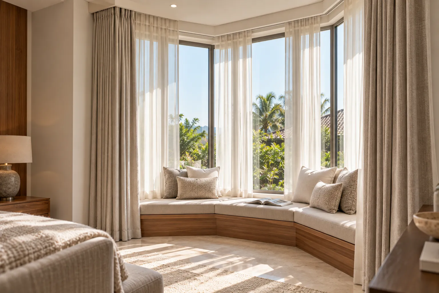 How to Choose Curtains for Bay Windows: A Practical Guide for Villas & Hotels