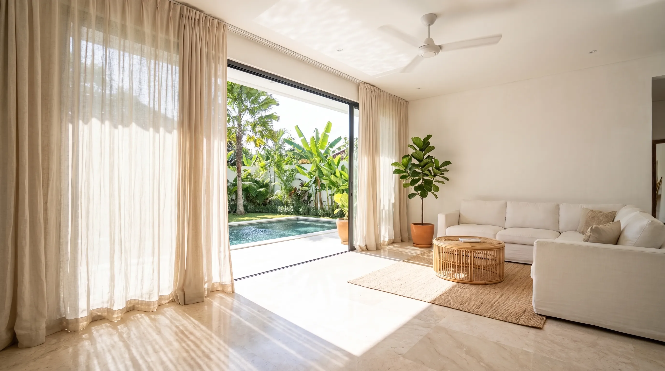 How to Choose Linen Curtains for Strong Sunlight in Bali
