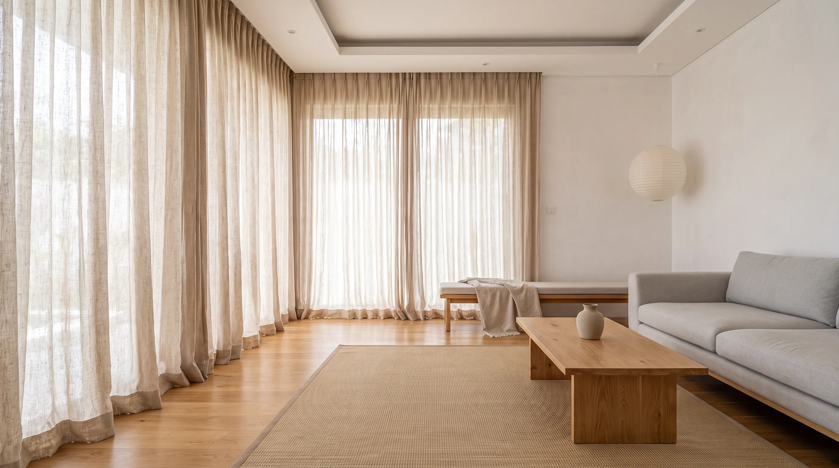 Japandi Curtains: Blending Japanese & Scandinavian Aesthetics for Tropical Living