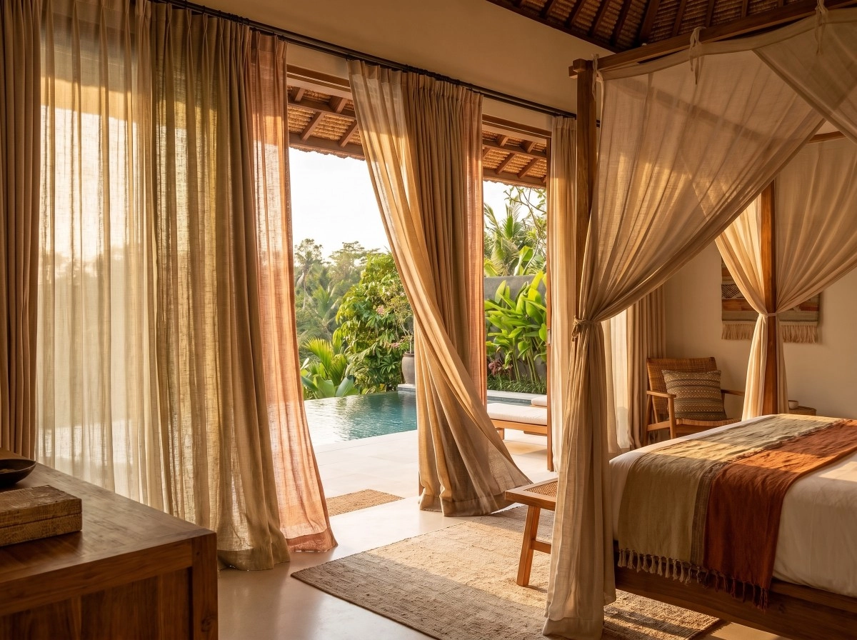 Luxury Curtain Trends for Bali Villas 2026