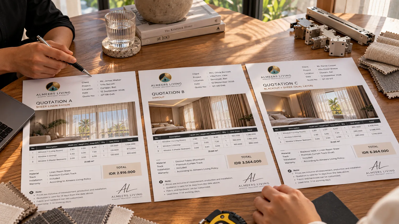 Hotel & Villa Curtain Budgets: How to Compare Quotations Beyond Price