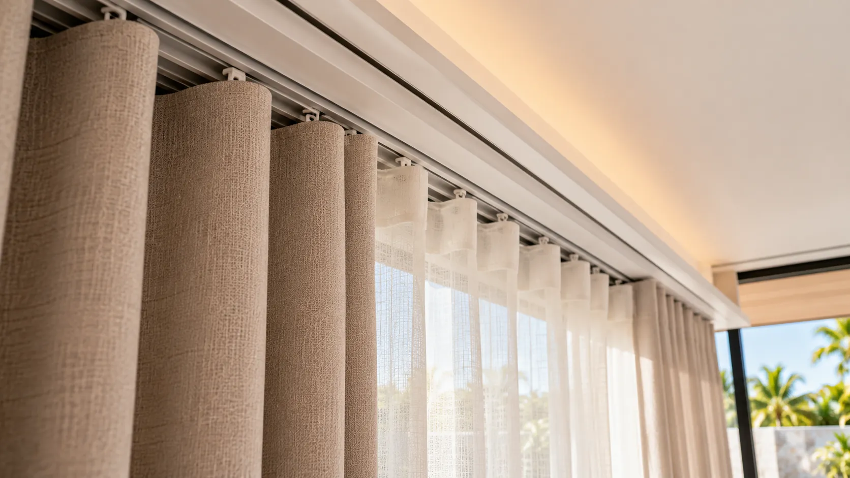 Curtain Tracks for Modern Interiors: Ceiling, Wall and Large-Window Planning