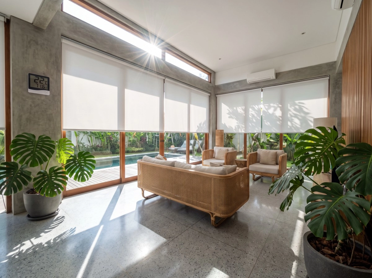 How Roller Blinds Reduce Heat in Tropical Homes: The Ultimate Cooling Guide for Villas