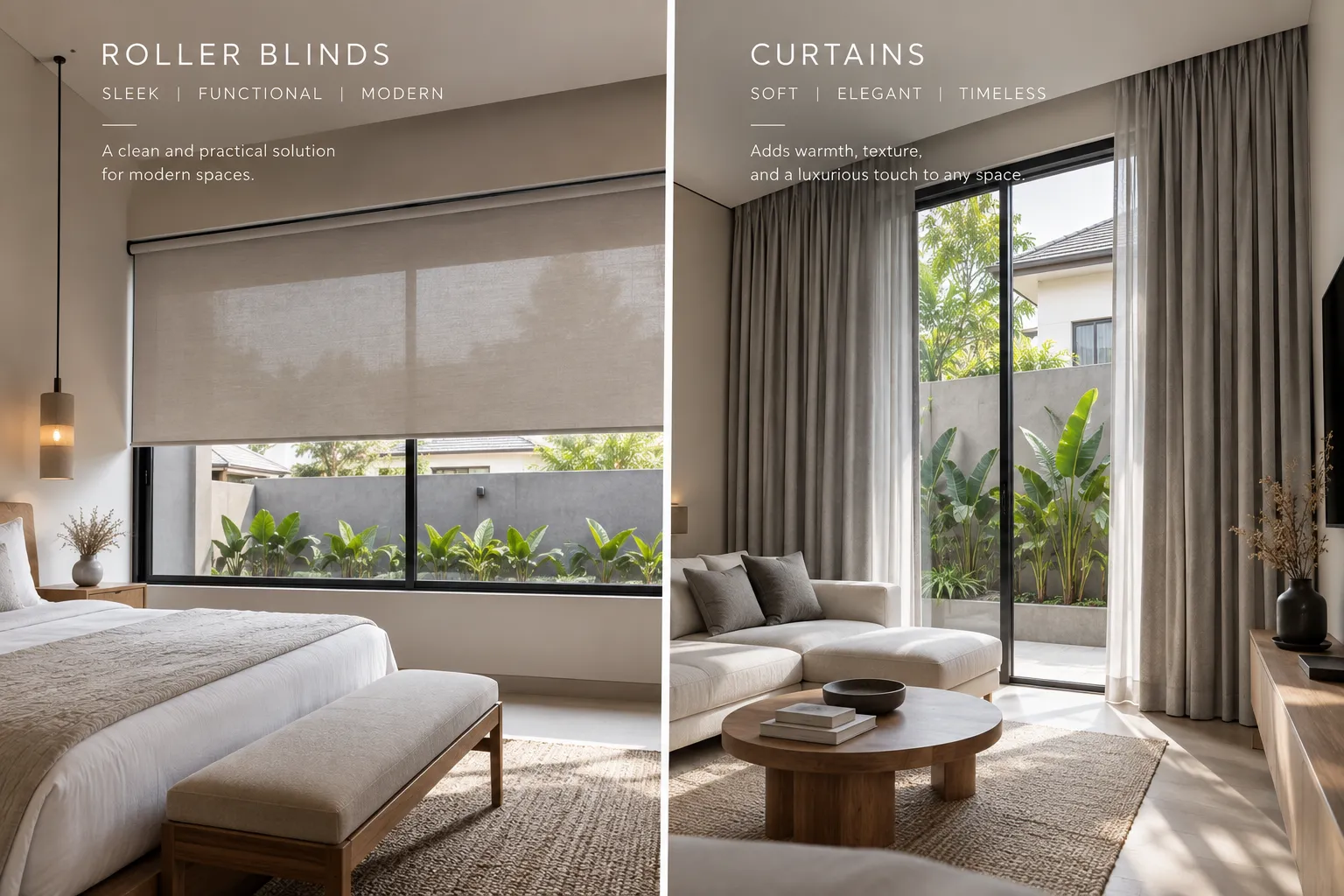 Roller Blinds vs. Curtains: Which is Best?: What to Know Before You Choose