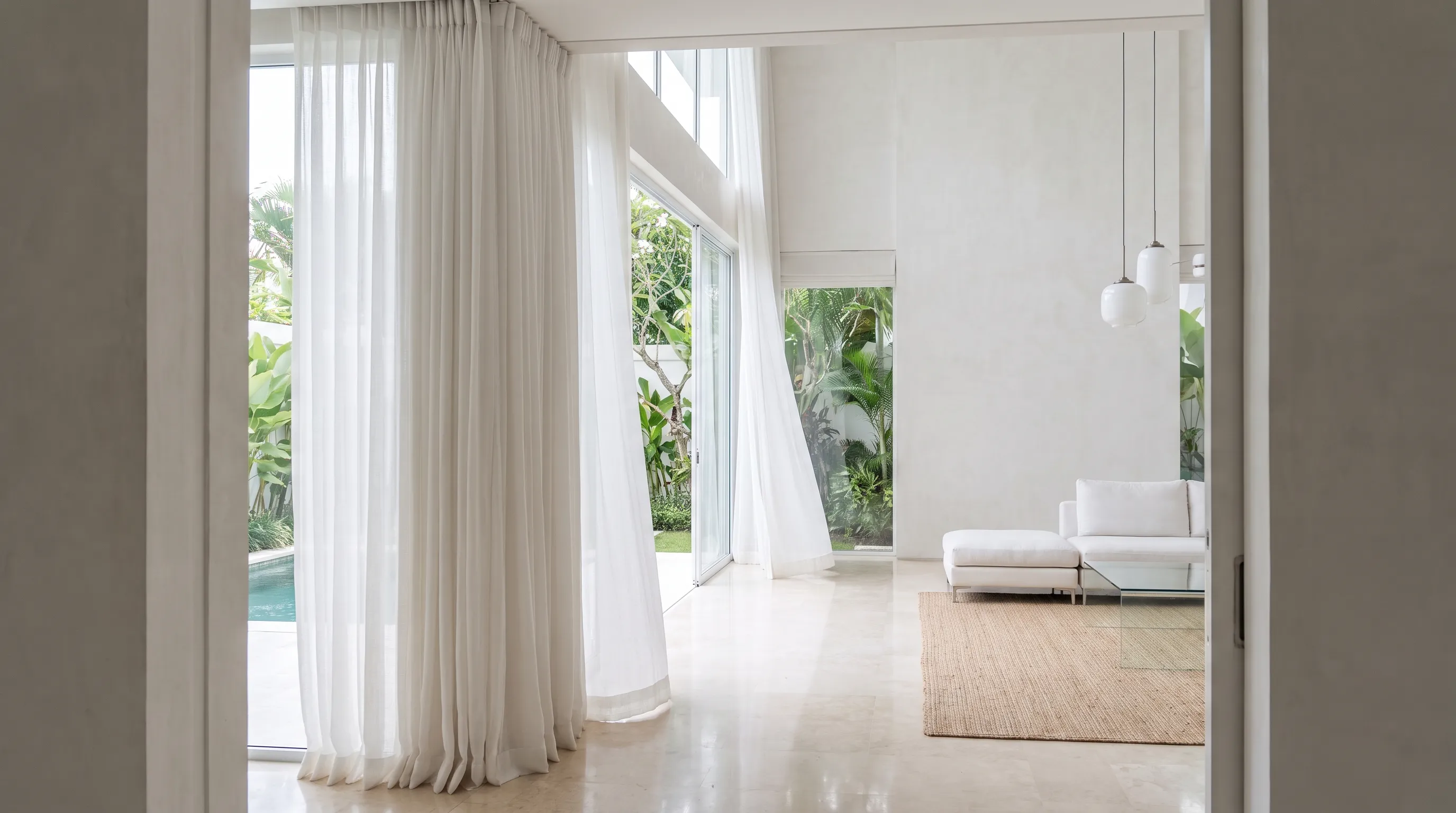 Self-Cleaning Curtains in Bali: The Bali Edition for Modern Villas
