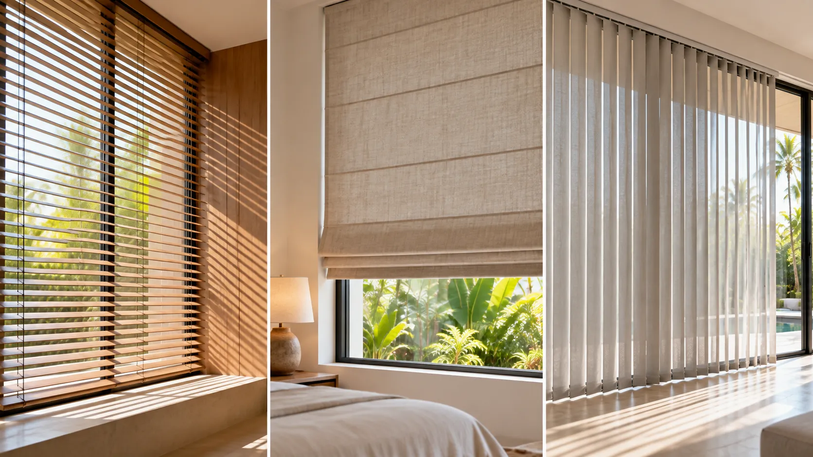 Venetian vs Roman vs Vertical Blinds by Room: How to Choose