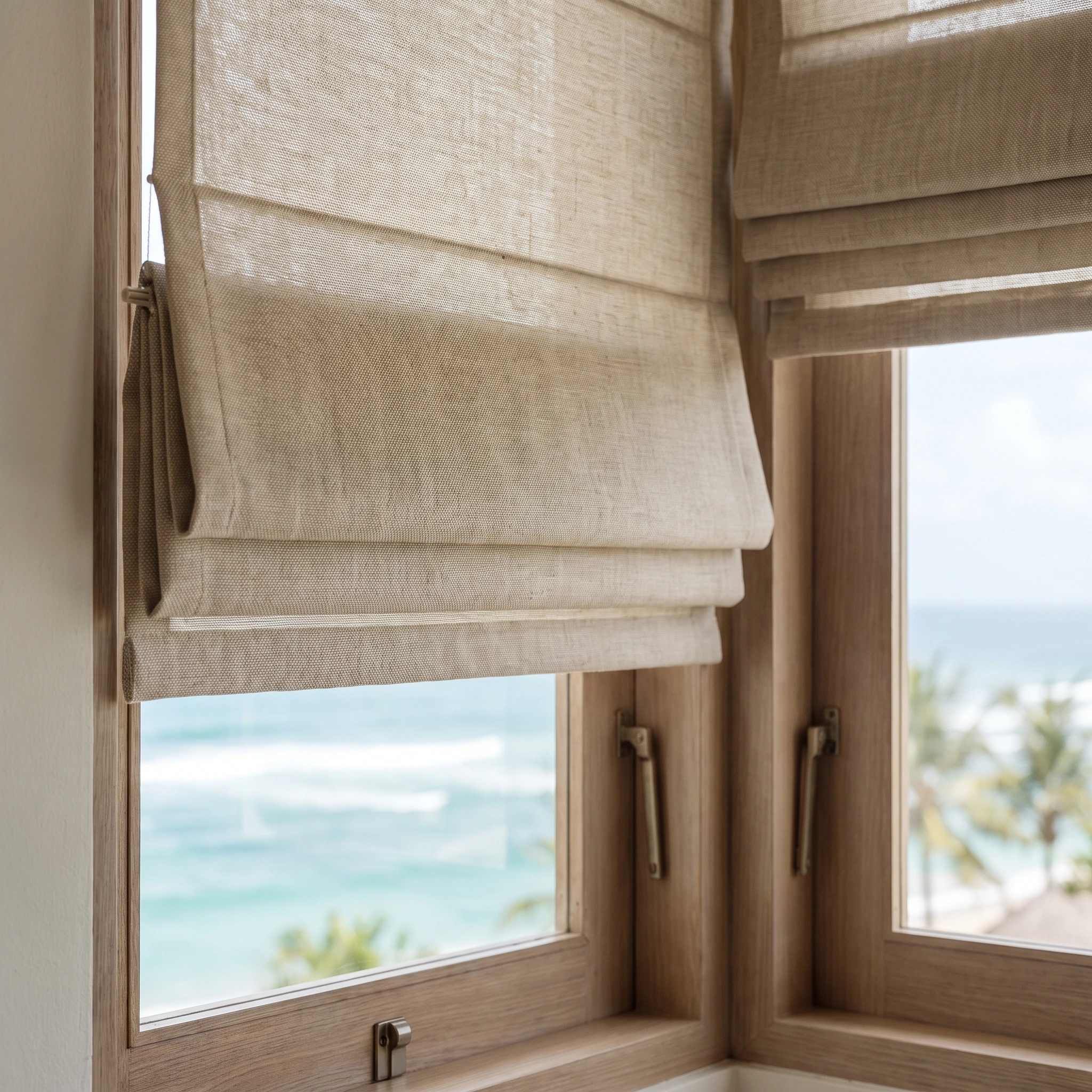 Beachfront Residence Sanur - Roman Shades