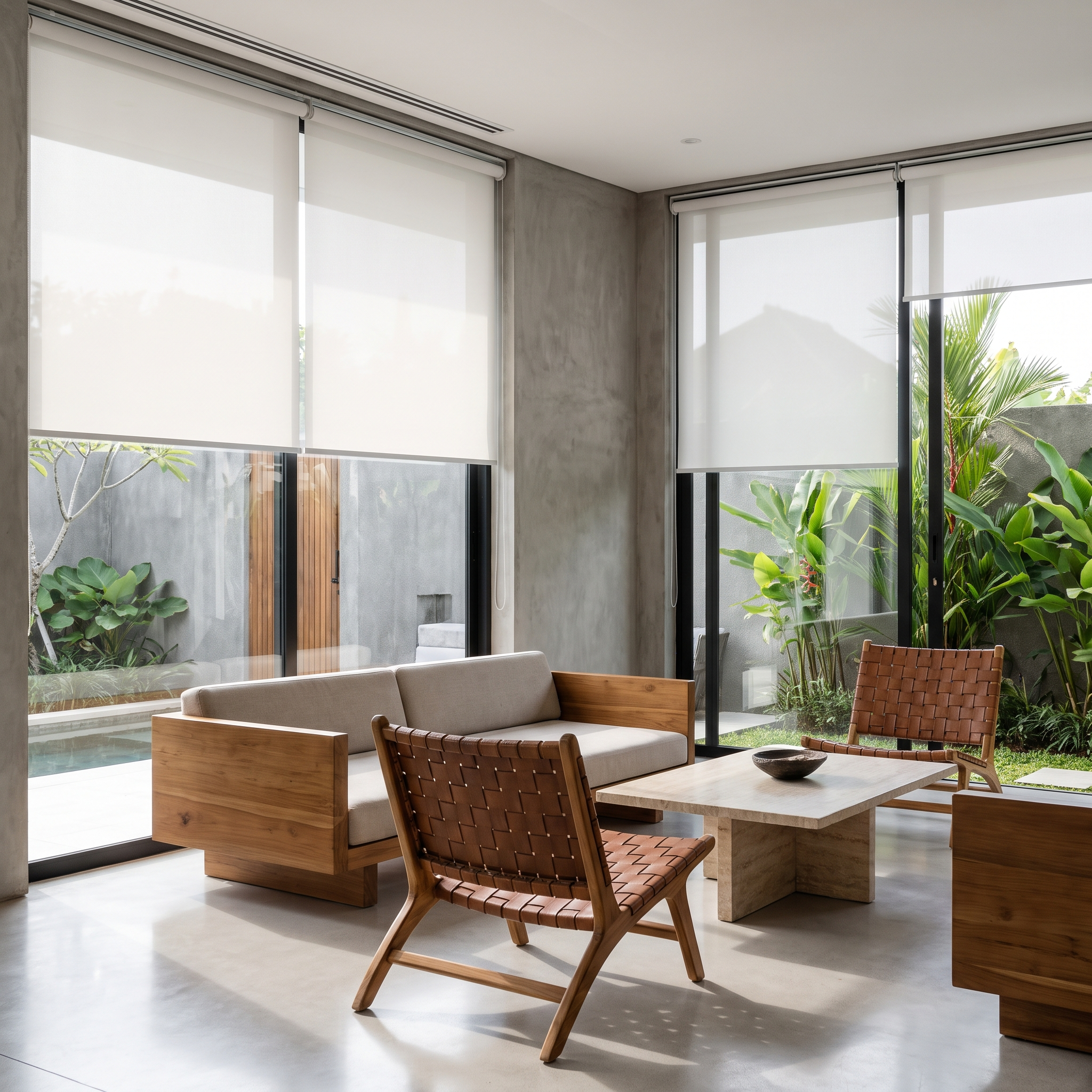 Modern Villa Seminyak - Roller Blinds